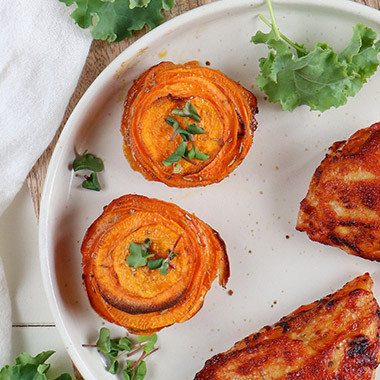 Süßkartoffel-Türmchen